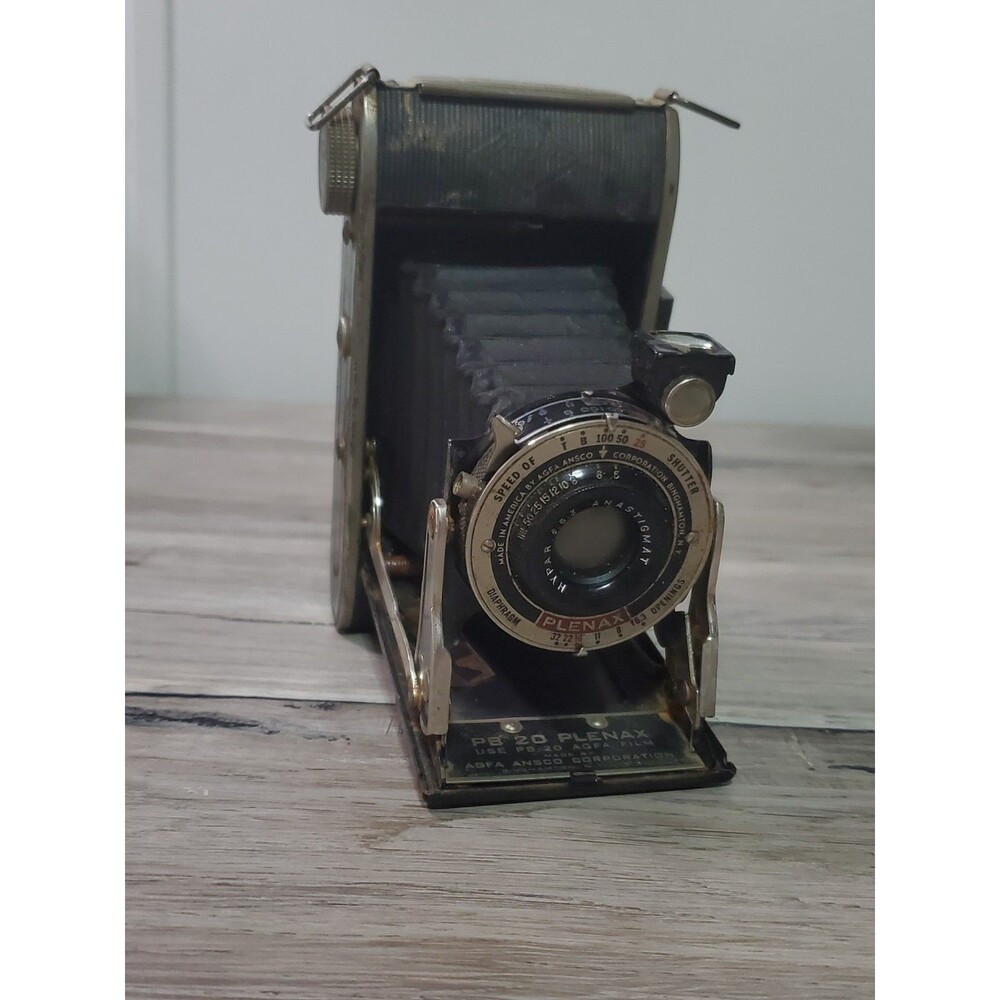 Vintage Agfa Ansco PB 20 Plenax Folding Camera - Hypar f/6.3 - Art Deco Charm